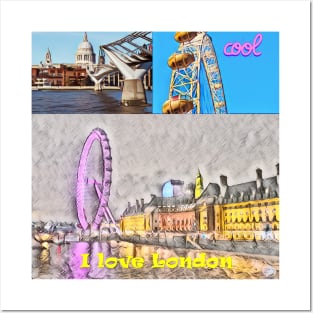 I Love London Eye Posters and Art